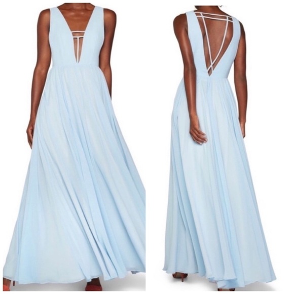 Fame & Partners Summer Angel Dress in Ice Blue Size 0 Evening Party Formal Prom - Picture 1 of 8